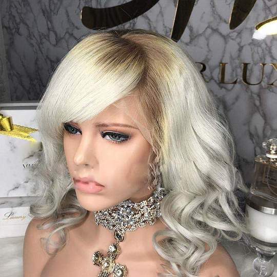 Virgin Human Hair Lace Front Wig - Goddess Beauty Royal Wigs